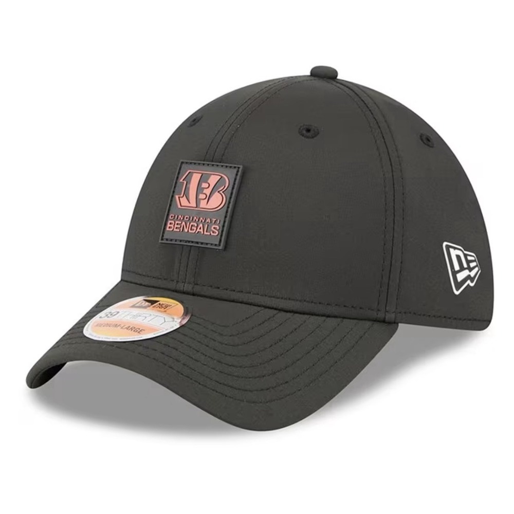 Cincinnati Bengals New Era 2025 Sideline 39THIRTY Flex Hat Cap L/XL Men's Black